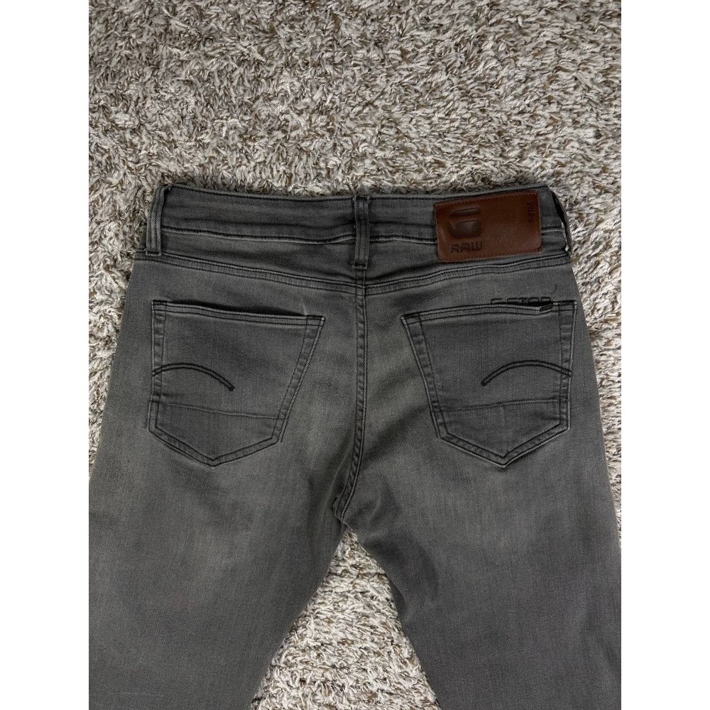 G-Star RAW 3301 Slim Gray Denim Straight Jeans Men's Size 29x32 - Picture 10 of 11